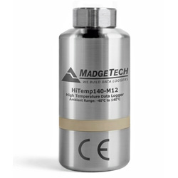 温度データロガー Hitemp140-M12 (高精度、耐熱、耐圧、防水、NIST校正証明書付)