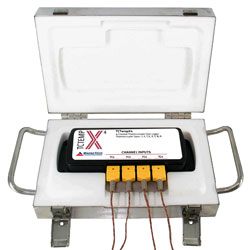 温度データロガー ThermoVaultX-4  (超高温、耐熱、ISO/IEC 17025校正証明書付)