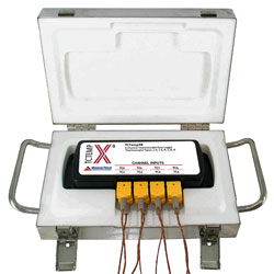 温度データロガー ThermoVaultX-8  (超高温、耐熱、ISO/IEC 17025校正証明書付)